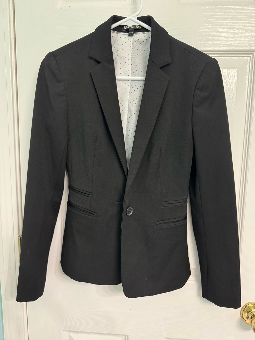 Express Women's Black Single-Button Blazer
